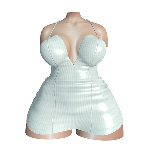 [meowhi] Self Made Dress WHITE