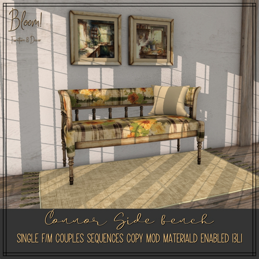 Bloom! - Connor Side bench (ADD)