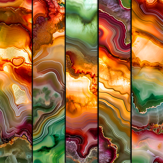 5pc 3D Agate stone slab texture *Full Perm*