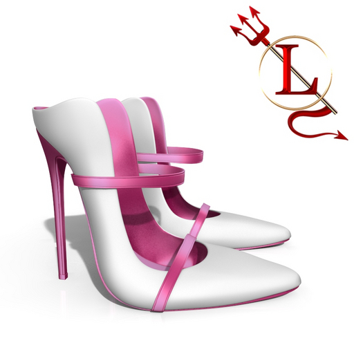 Pink White Stiletto
