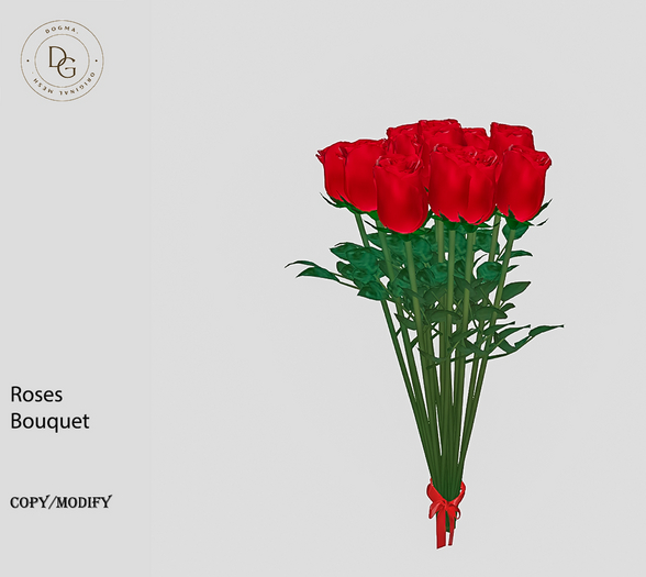 [Dogma] Red Roses Bouquet - Holding