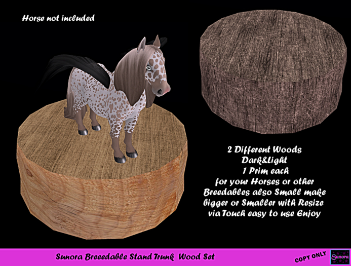 Sunora Breeedable Stand Trunk  Wood Set