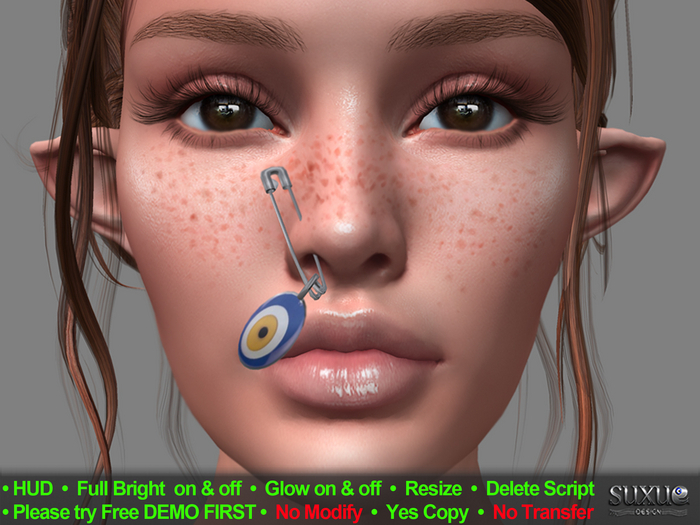 Piercing Nose Safety Amulet Demo