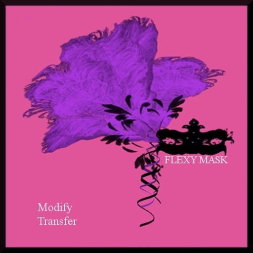 MARDI GRAS MASK lavender black