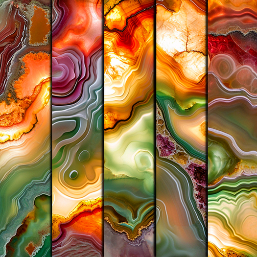 5pc 3D Agate stone slab texture *Full Perm*