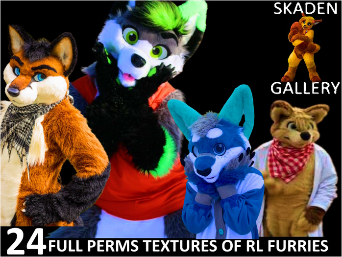 24 RL furries cutout textures !