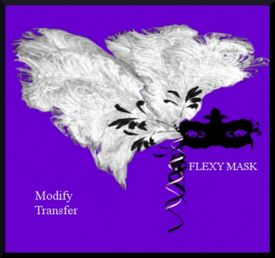Mardi Gras Mask Black White