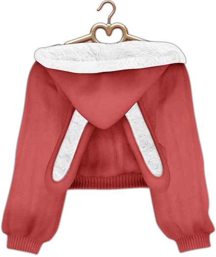 {Lula Belle} Bunny Hoodie - RUBY {boxed}