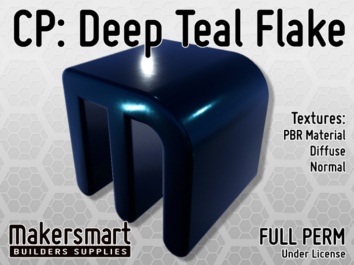 PBR Materials: CarPaint: Deep Teal Flake