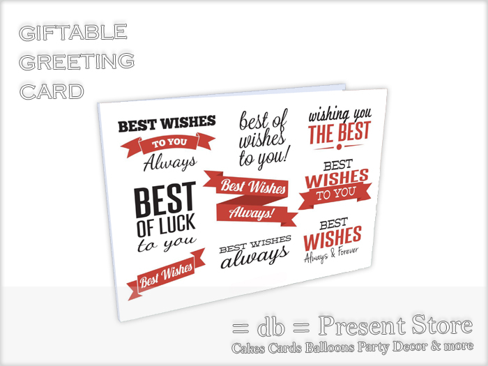 ::db:: Greeting Card Best Wishes #V (rezz)