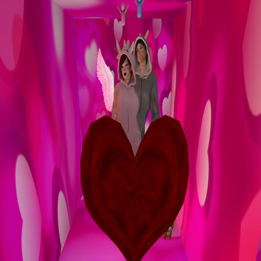 Pink Heart Photo Booth with animations