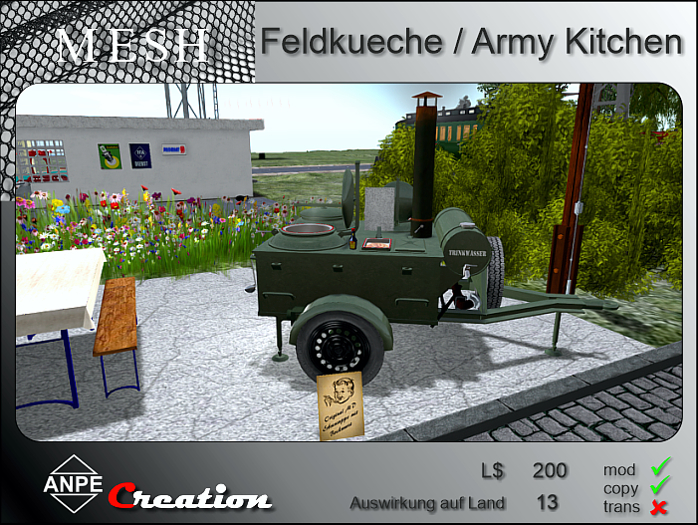 Army kitchen / Feldkueche Mesh