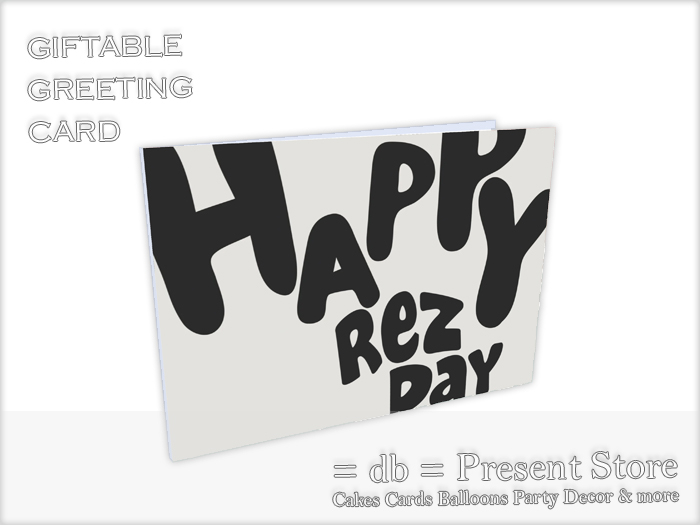 ::db:: Greeting Card Birthday Rezday #XI (rezz)