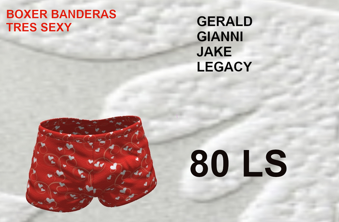 BOXER BANDERAS FOND ROUGE