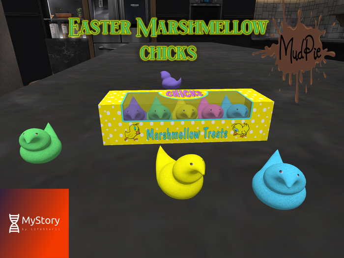 .:MudPie:. Easter Marshmellow Chicks (boxed)