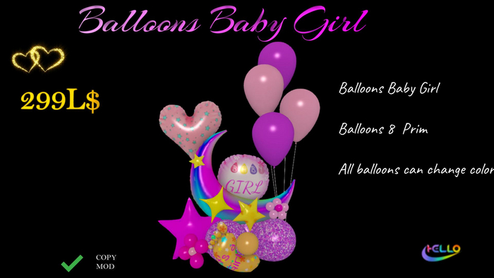 Balloon Baby Girl