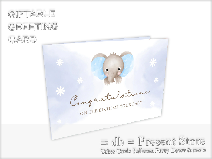 ::db:: Greeting Card New Baby #IV (rezz)
