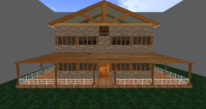 2 story ranch home open floor plan