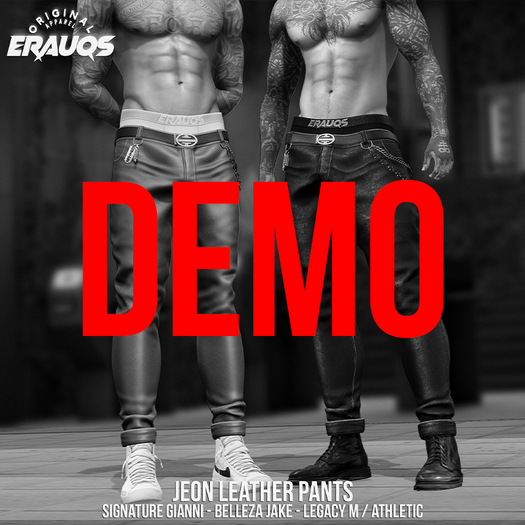 [ ERAUQS ] - Jeon Leather Pants - DEMO