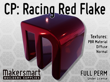 PBR Materials: CarPaint: Racing Red Flake
