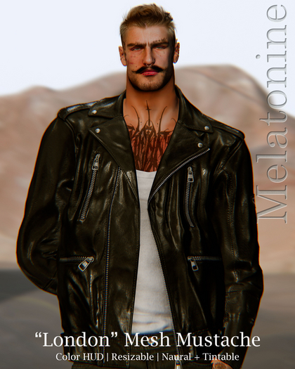 [Melatonine] "London" Mesh Mustache