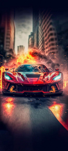 MELMON. ABSTR.CAR REDFIRE (ADDTOUNPACK)