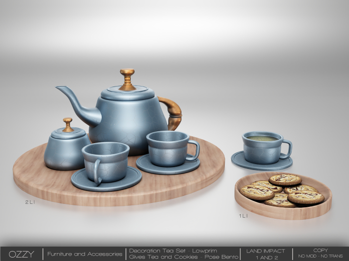 [[OZZY]] Amaterasu Tea Set - Blue