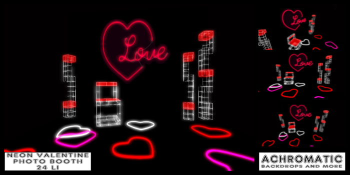 [A] Neon Valentine Photo Booth