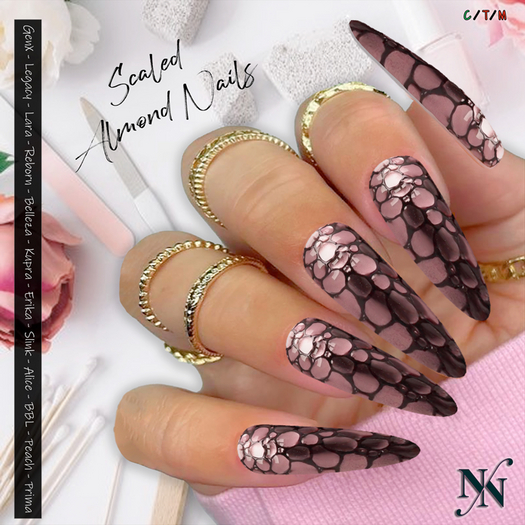 ::NN:: Scaled Almond Nails 