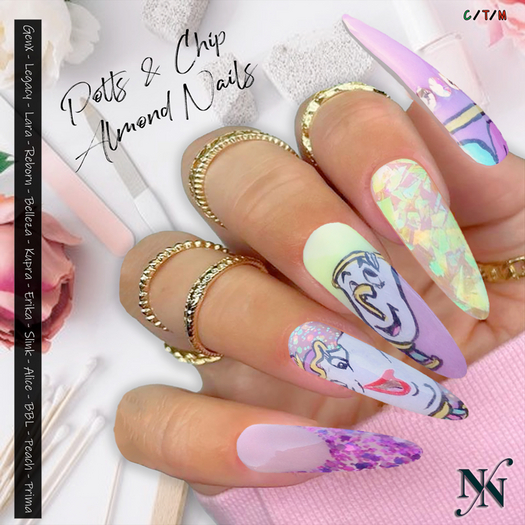 ::NN:: Potts & Chip Almond Nails 