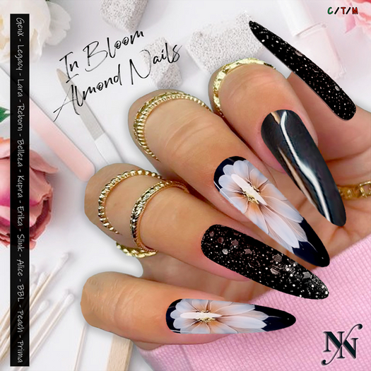 ::NN:: In Bloom Almond Nails  