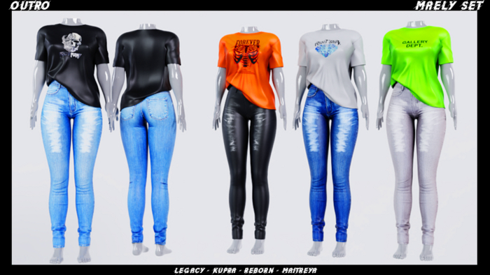 OUTRO - Maely Set Shirt ( Fatpack ) 