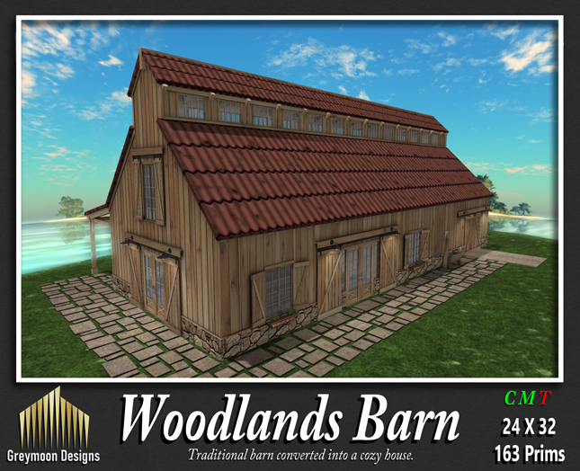 {Greymoon Designs} [BOXED] ~ The Woodlands Barn