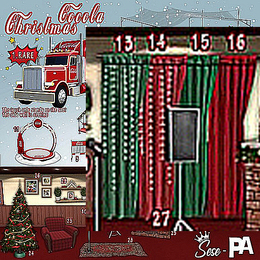 15. Sese & PA - Christmas Cocola - Curtain Green