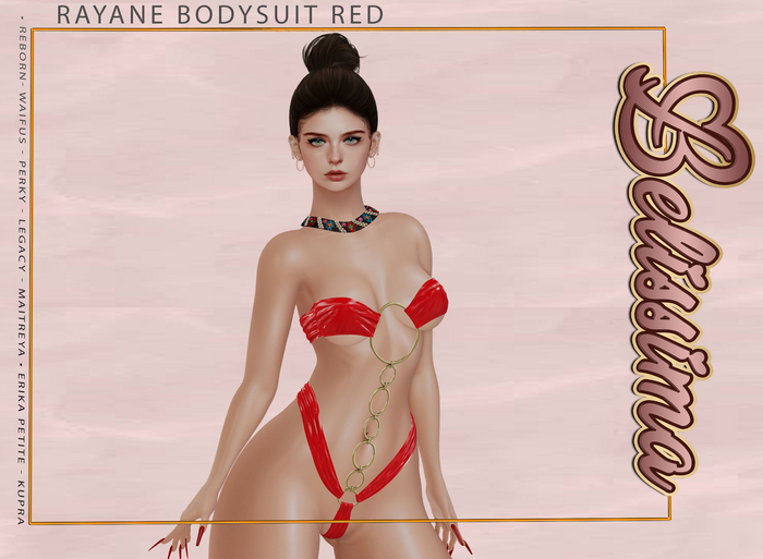 [Belissima] Rayane Bodysuit Red
