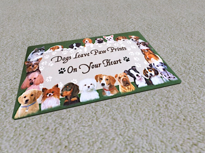 TM Dog Paw Prints Rug