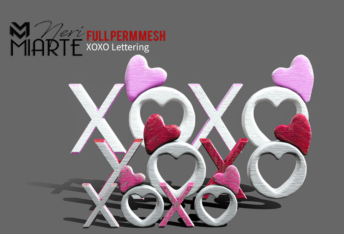 Neri Lettering Second Life Marketplace - .::Neri M I A R T E ::.Full Permission XOXO ...