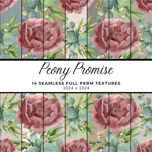 Peony Promise - Seamless Textures
