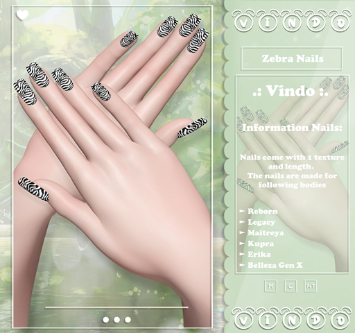 .: Vindo :. Zebra Nails
