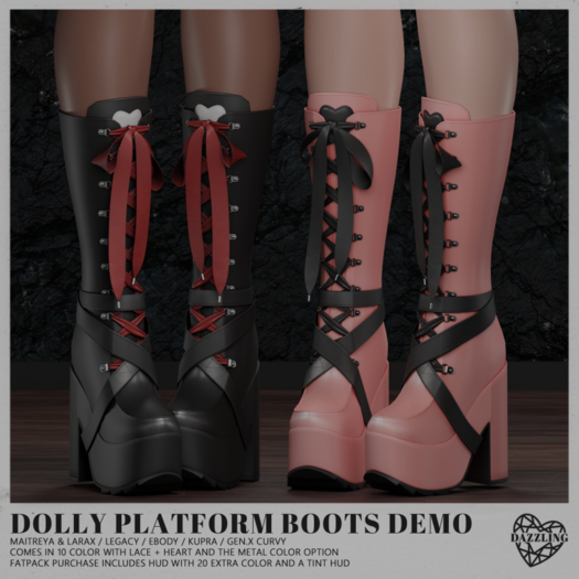 [Dazzling] Dolly platform boots DEMO