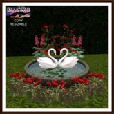 Valentine's - Resizable Swans in Love Pond