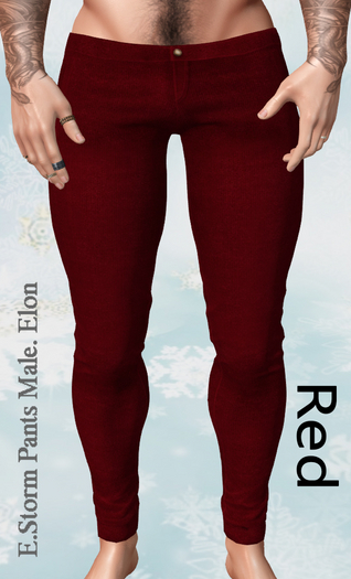 E.Storm Pants Male. Elon Red