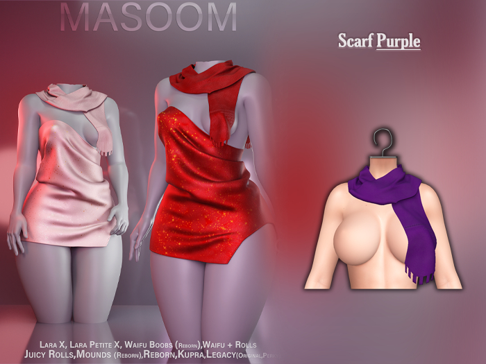 [[ Masoom ]] Oopsie Scarf - Purple