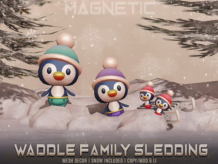 Magnetic - Waddle Family Sledding