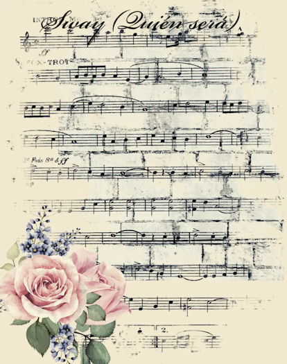 Sheet Music -Sway (Quien Sera) Piano Cover -full perm music