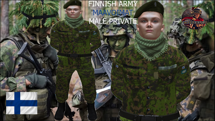 FINNISH ARMY MAAVOIMAT MALE PRIVATE v2.0