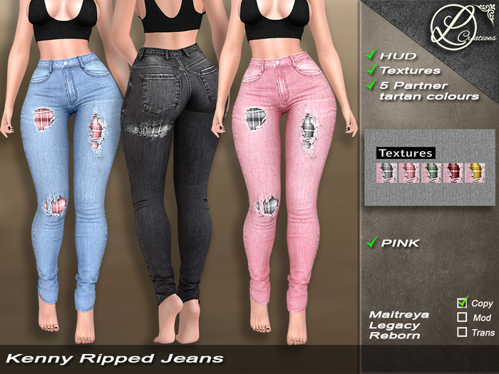 Kenny Ripped Jeans PINK