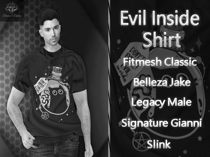 {DE} Evil Inside shirt DEMO