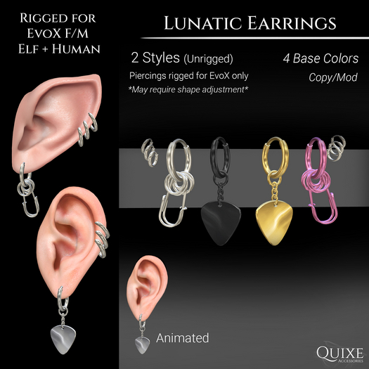 QUIXE - Lunatic Earrings (EvoX)
