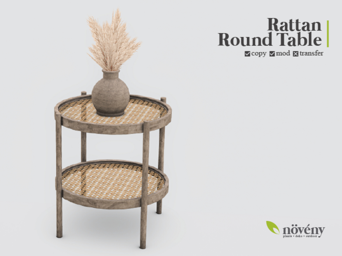 Noveny - Rattan Round Table - AddMe